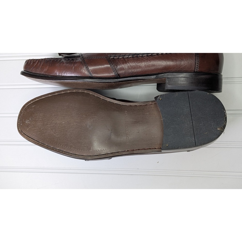 Bostonian Classic Leather Loafer Brown Slip On Men's Size 12M Shoes Flats Dress - Picture 6 of 13